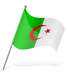 flag of Algerian vector illustration