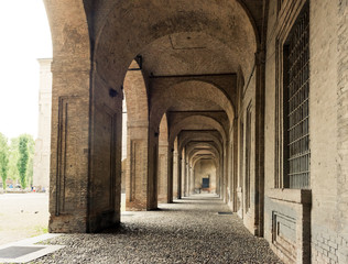 Palazzo della Pillotta housing the Farnese theater and the natio