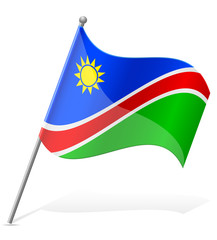 flag of Namibia vector illustration