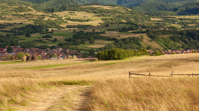 Rasinari Village in Sibiu, Transylvania Romania