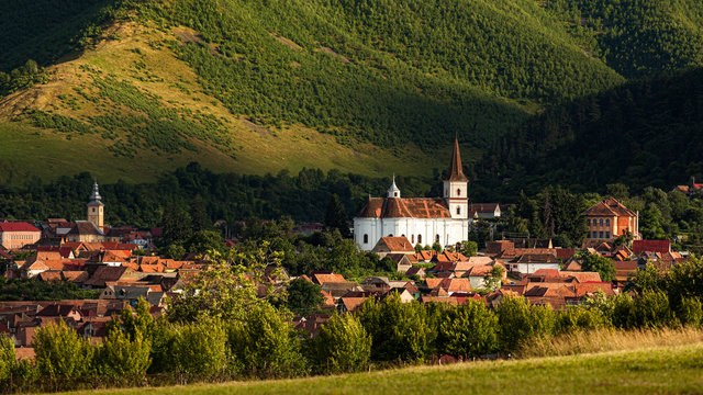 Rasinari Village In Sibiu, Transylvania Romania