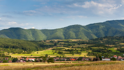 Fototapeta na wymiar Marginimea Sibiului landscape, Romania