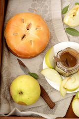 Homemade Organic Apple Pie Dessert Ready to Eat