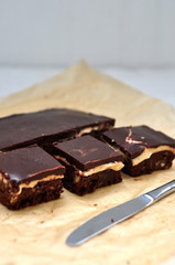 Brownie with cream cheese