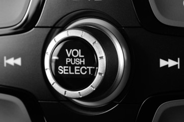 black knob of volume