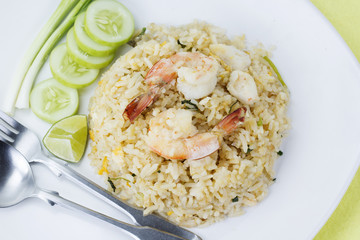 stir fried rice with shrimp