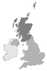 Britische Inseln (grau)