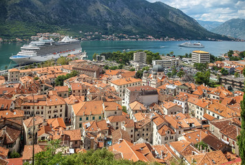Naklejka na ściany i meble view of Kotor, Montenegro