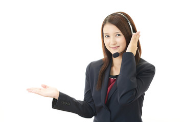 笑顔のオペレーター