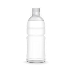 plastic bottle with blank label