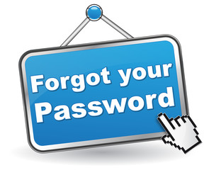 Fototapeta premium FORGOT YOUR PASSWORD ICON