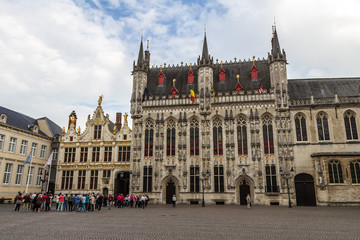 Fototapeta na wymiar Old center of Brugge, Flanders, Belgium
