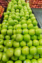 Apple stall in big supermarket