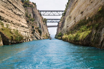 Durchfahrt durch die Meerenge am Kanal von Korinth