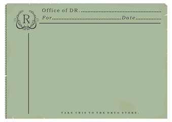 Blank prescription. © norsob
