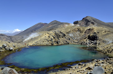 Lower Emerald lake in Tongariro National park.