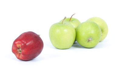apple on white