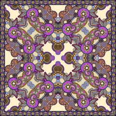 Plexiglas foto achterwand Traditional ornamental floral paisley bandanna © Kara-Kotsya