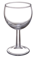 Empty wine glass