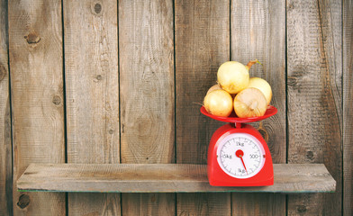 Onions on scales