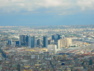 City of Naples, Italy.View from above.