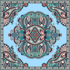 Traditional ornamental floral paisley bandanna