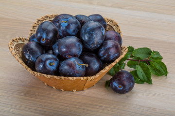 Fresh plums