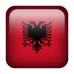 Albania square flag button