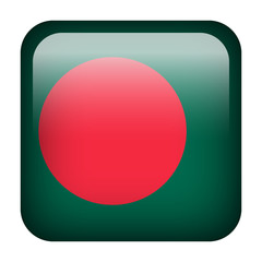 Bangladesh square flag button