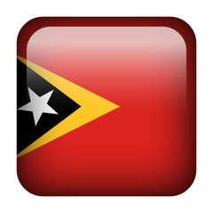 East Timor square flag button