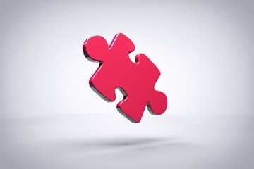 Red Puzzle Piece Background or Wallpaper