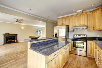 Kitchen area in empty new house