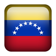 Venezuela square flag button