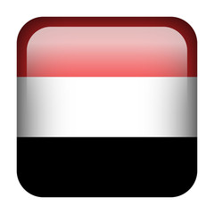 Yemen square flag button