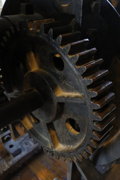 roue a cran machine &agrave; fabriquer cordages marins