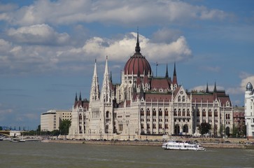 Fototapeta na wymiar Parliament in Budapest the capital of Hungary