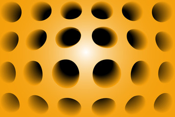 Abstract Orange 3D material structure