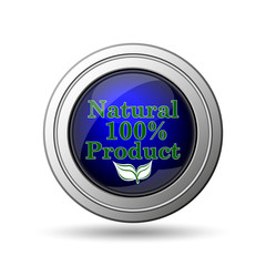 100 percent natural product icon