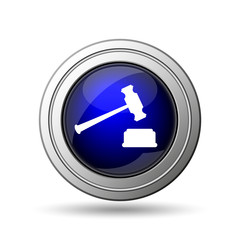Judge hammer icon