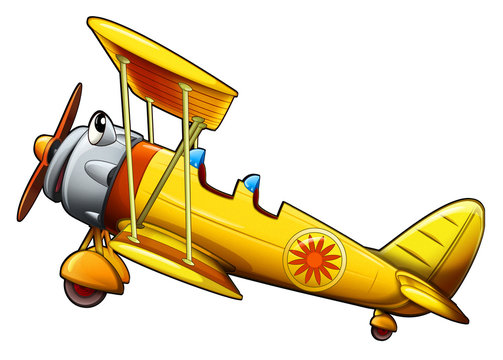 recommend clip art: Cartoon plane - illustration for the children