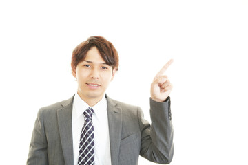 笑顔のビジネスマン