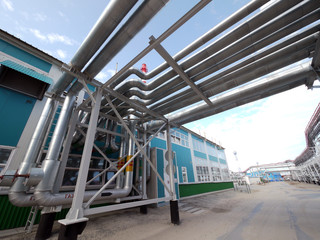 RUSSIA, NADYM - JUNE 6, 2011: Сorporation GAZPROM in Novy Ureng