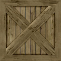 Wood crate generated hires texture