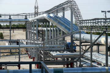 RUSSIA, NADYM - JUNE 6, 2011: Сorporation GAZPROM in Novy Ureng