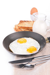 fried egg and toast