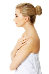Fototapeta premium Beautiful spa woman with perfect fresh skin.