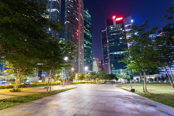 Fototapeta na wymiar night view of prosperous city