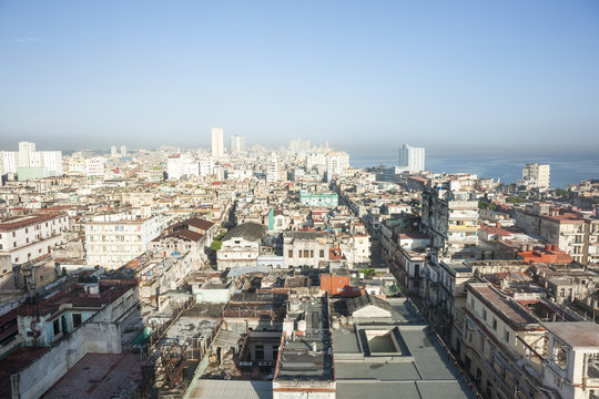Havana, urban landscape over the city. Cuba.
