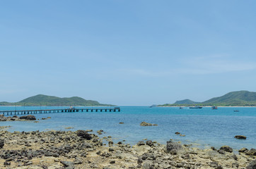 Ferry dock for island tour ,sattahip thailand