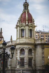Obraz premium tower with cupola, architecture tipical Spanish city of Valencia